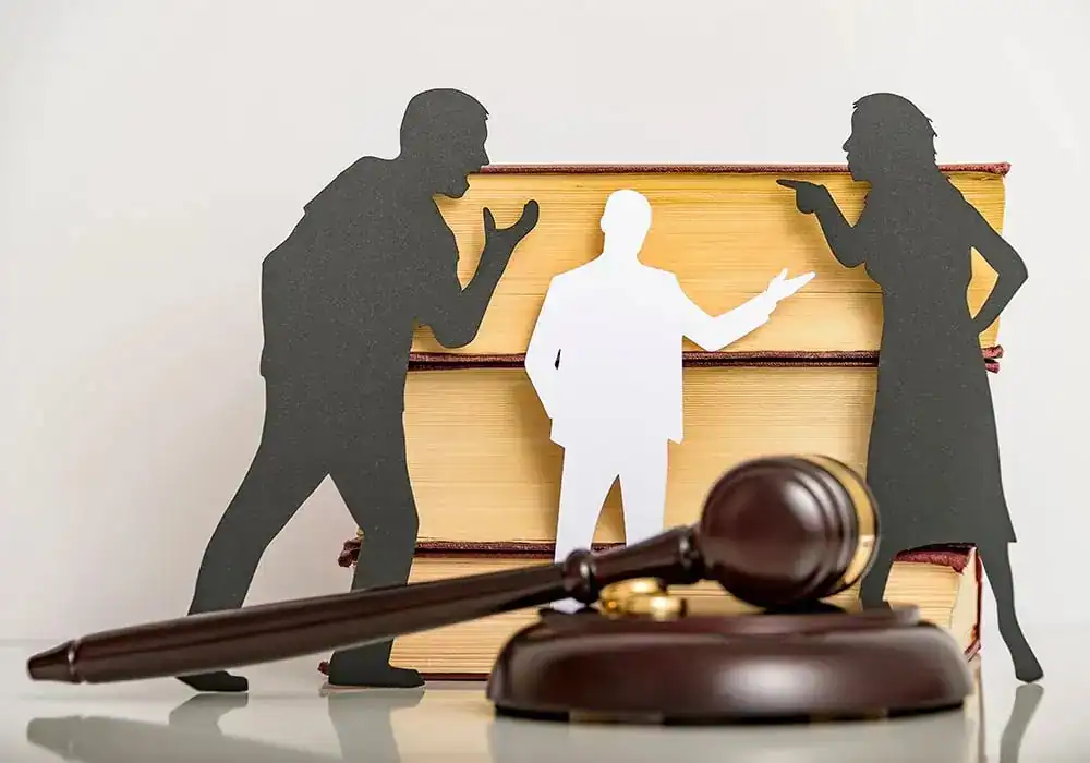 image of couple arguing through divorce Torquay